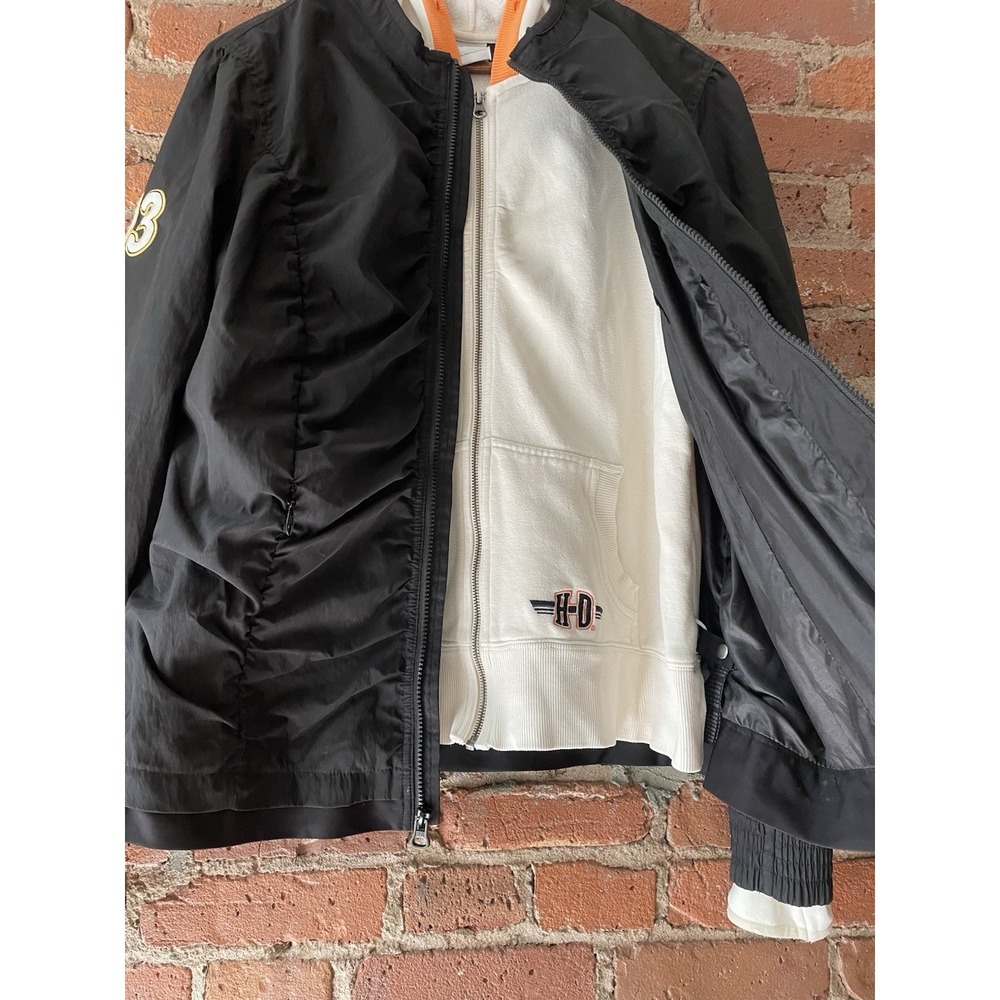Harley Davidson Women Epic 3 In 1 Removable Hoodie & Jacket 97409-14VW Sz 2XLβ